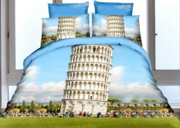 Frankhauer Pościel 3D WIEŻA 100% MIKROFIBRA - 200x220+70x80*2