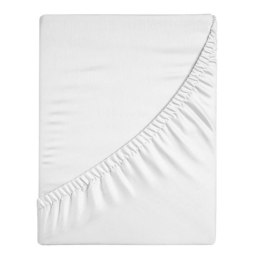 Frankhauer Prześcieradło Jersey z gumką białe - 140 x 200