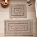 Komplet łazienkowy BOSTON 13 BEIGE 60x100 cm i 50x60 cm beżowy