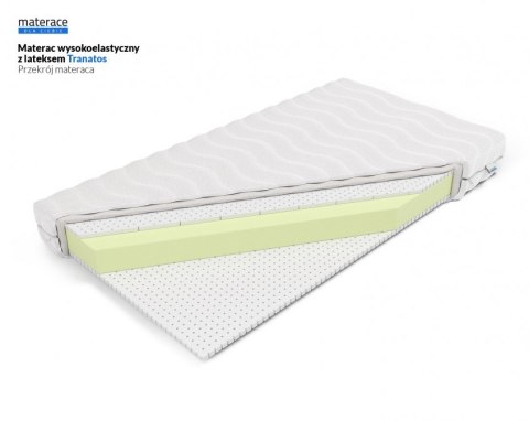 Frankhauer Materac wysokoelastyczny z lateksem Tanatos - 160 x 200 - SilverActive