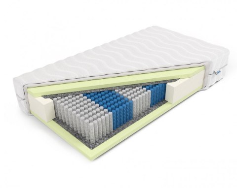 Frankhauer Materac luxpocket z pianką HR Fortuna - 200 x 200 - SilverActive