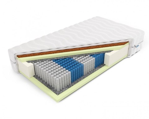 Frankhauer Materac Luxpocket z kokosem Kali - 200 x 200 - Aloe Vera