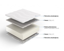 Frankhauer Materac piankowy Klio Plus - 100 x 200 - SilverActive