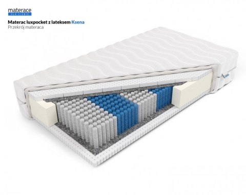 Frankhauer Materac luxpocket z lateksem Ksena - 80 x 180 - Margrita