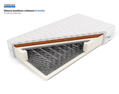 Frankhauer Materac bonellowy z kokosem Artemida - 140 x 190 - SilverActive