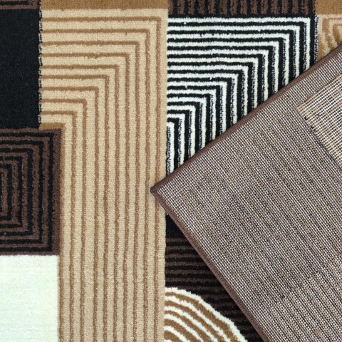 Dywan BCF Alfa 18 brązowy 150 x 210 cm