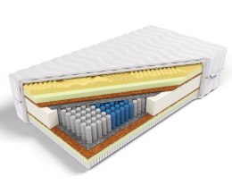 Frankhauer Materac multipocket memory z lateksem i kokosem Jazon - 80 x 200 - Medicott/Tencel