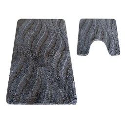 Komplet łazienkowy Montana z wycięciem CLT-007 Antracyt Komplet (50 cm x 80 cm i 40 cm x 50 cm) atracytowy