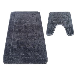 Komplet łazienkowy Montana z wycięciem CLT-12 Antracyt Komplet (50 cm x 80 cm i 40 cm x 50 cm) atracytowy