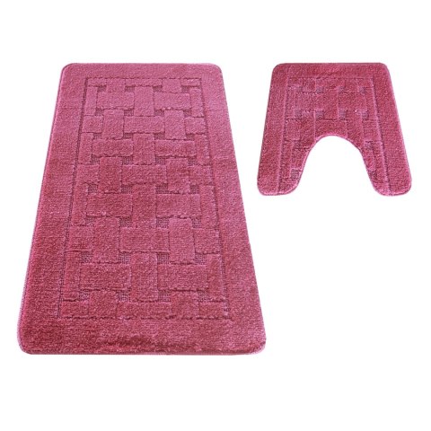 Komplet łazienkowy Montana z wycięciem CLT-12 Drose Komplet (50 cm x 80 cm i 40 cm x 50 cm)