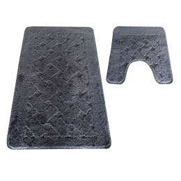 Komplet łazienkowy Montana z wycięciem CLT-31 Antracyt Komplet (50 cm x 80 cm i 40 cm x 50 cm) atracytowy