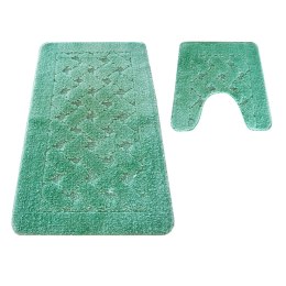 Komplet łazienkowy Montana z wycięciem CLT-31 Mgreen Komplet (50 cm x 80 cm i 40 cm x 50 cm) zielony