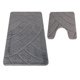 Komplet łazienkowy Montana z wycięciem CLT-825 Antracyt Komplet (50 cm x 80 cm i 40 cm x 50 cm) atracytowy