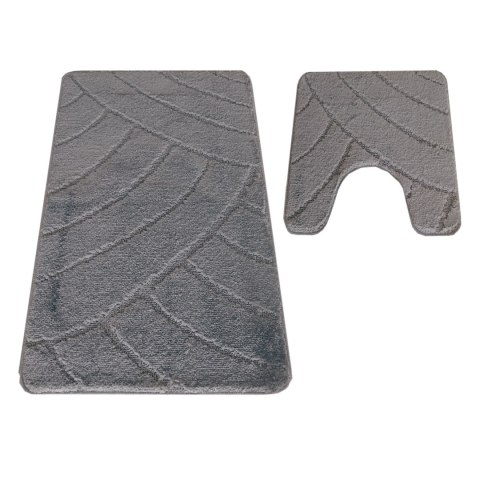 Komplet łazienkowy Montana z wycięciem CLT-825 Antracyt Komplet (50 cm x 80 cm i 40 cm x 50 cm) atracytowy