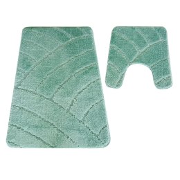 Komplet łazienkowy Montana z wycięciem CLT-825 Mgreen Komplet (50 cm x 80 cm i 40 cm x 50 cm) zielony