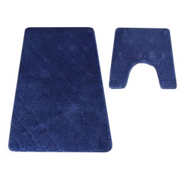 Komplet łazienkowy Montana z wycięciem CLTFLOZ Navy (50 cm x 80 cm i 40 cm x 50 cm)
