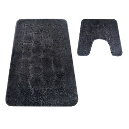 Komplet łazienkowy Montana z wycięciem CLTSTONE Antracyt (50 cm x 80 cm i 40 cm x 50 cm) atracytowy