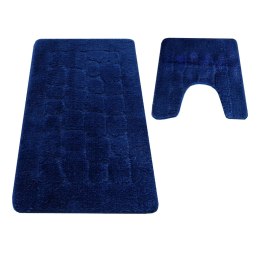 Komplet łazienkowy Montana z wycięciem CLTSTONE Navy (50 cm x 80 cm i 40 cm x 50 cm)